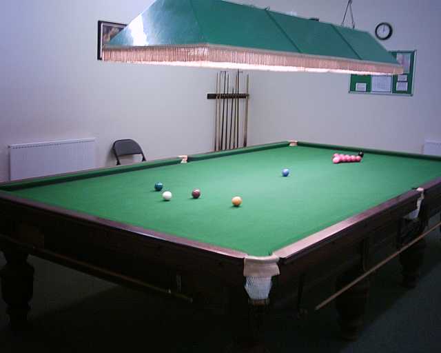 View in the Snooker Hall